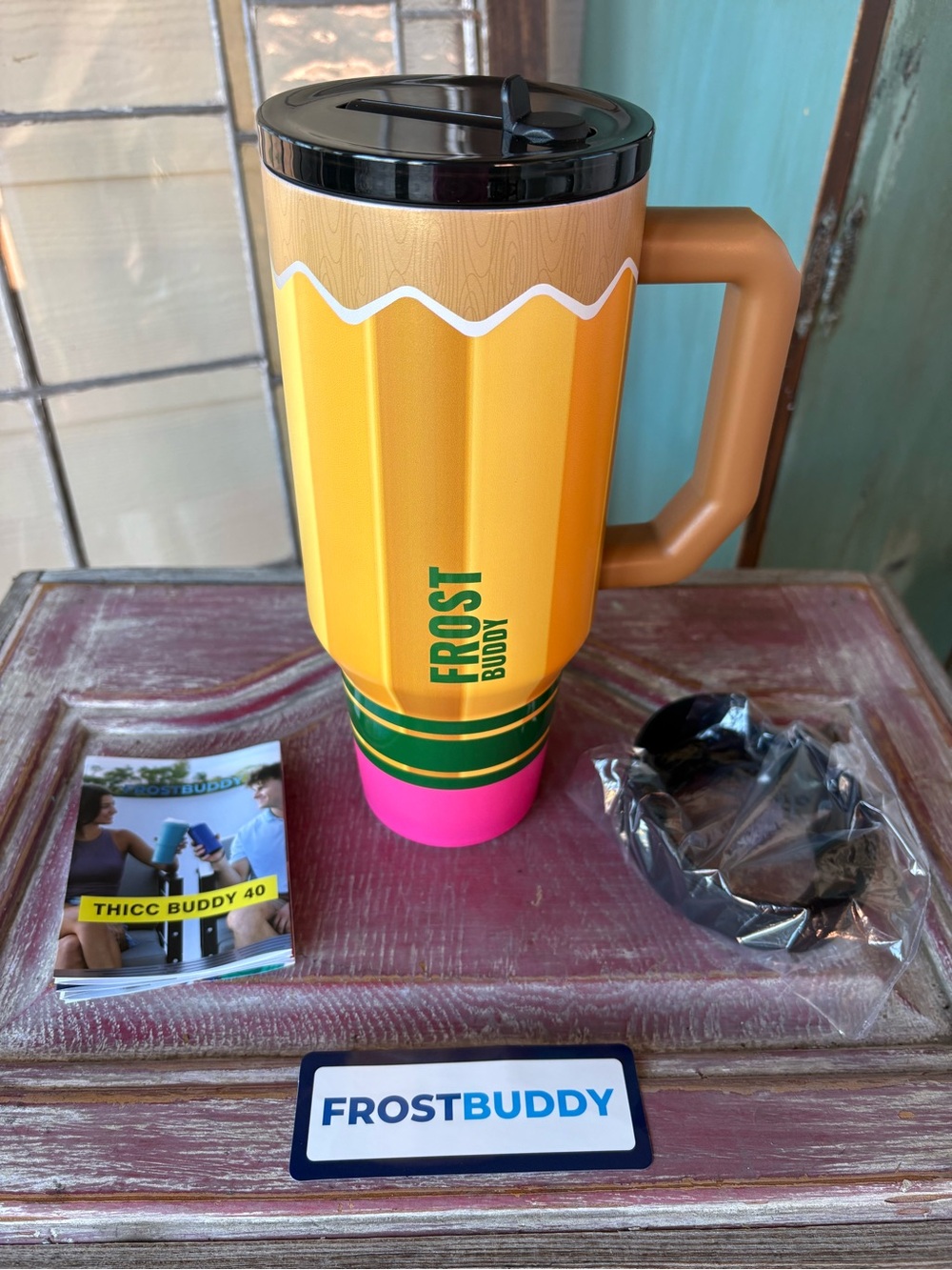 Frost Buddy Pencil Thicc Buddy 40 Tumbler 40oz Limited Edition Gift Idea NEW!